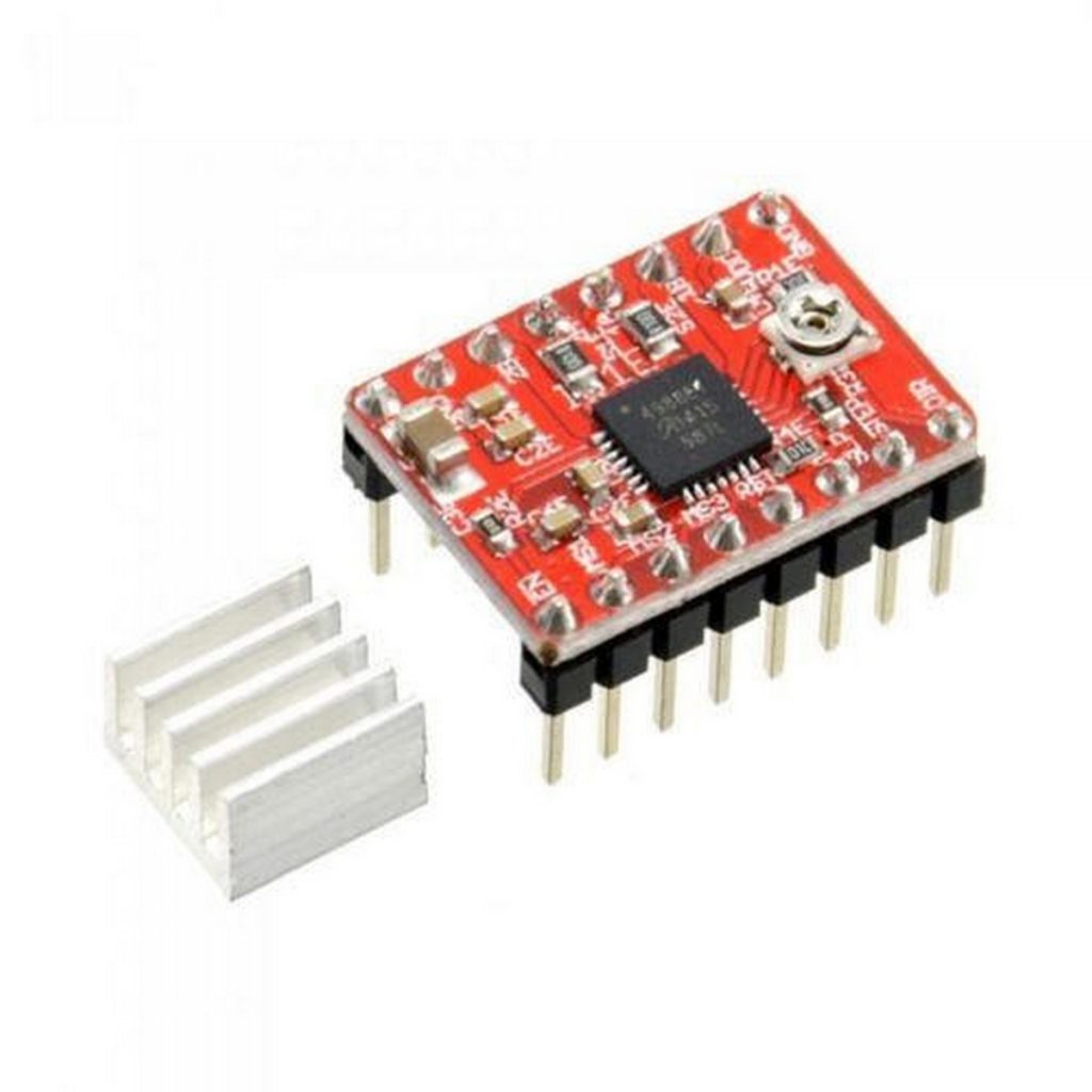 Drivers Rojos Arduino 3A115 – DRIVER A4988 ROJO – MicroSur Componentes Electronicos