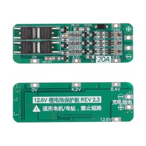 NA538 - Placa protección batería 3S 18650 20A (11.1V/12.6V)