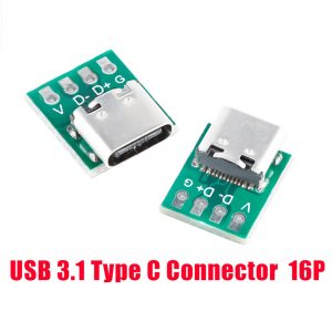 YK071 - Conector USB-C tipo chip para PCB